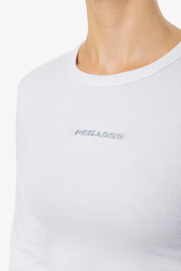 Women Pegador Longsleeves Nina Long Sleeve White Light Grey Women Pegador Longsleeves Nina Long Sleeve White Light Grey