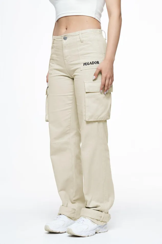 Women Pegador Pants Arlia Wide Cargo Pants Espresso