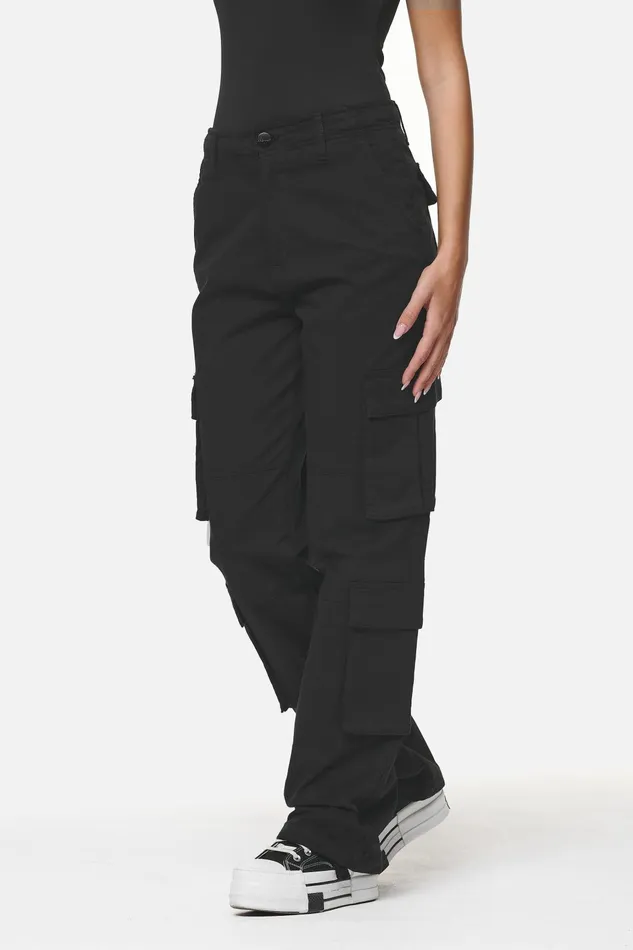 Women Pegador Pants Tanami Wide Cargo PantsBlack
