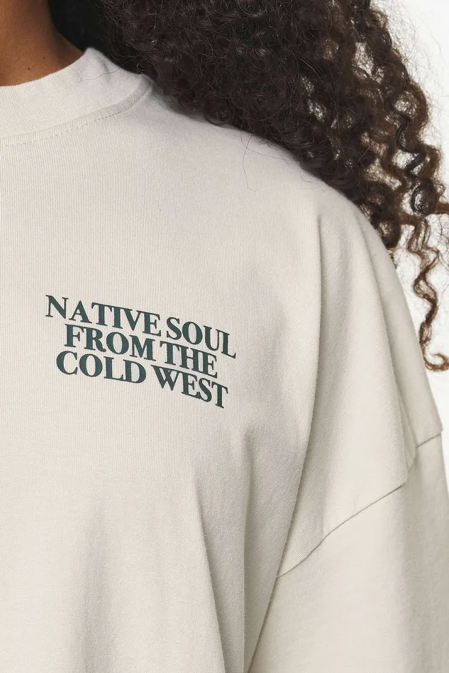 Women Pegador Tees Cadogan Heavy Oversized Tee Vintage Washed Bone White Women Pegador Tees Cadogan Heavy Oversized Tee Vintage Washed Bone White