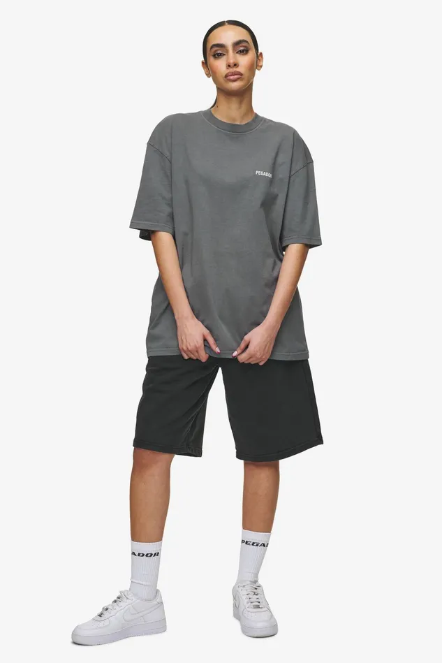 Women Pegador Tees Gulati Oversized Tee Vintage Grey Women Pegador Tees Gulati Oversized Tee Vintage Grey