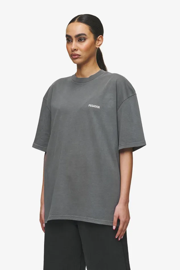 Women Pegador Tees Gulati Oversized Tee Vintage Grey Women Pegador Tees Gulati Oversized Tee Vintage Grey