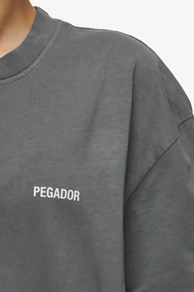 Women Pegador Tees Gulati Oversized Tee Vintage Grey Women Pegador Tees Gulati Oversized Tee Vintage Grey