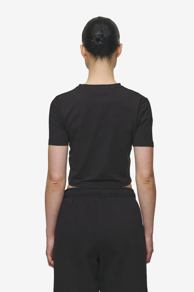 Women Pegador Tees Ines Cropped Baby Tee Black White Gum Women Pegador Tees Ines Cropped Baby Tee Black White Gum