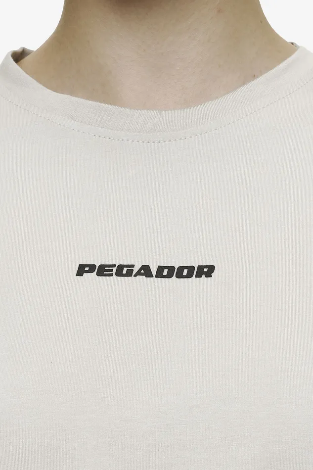 Women Pegador Tees Ines Cropped Baby Tee Washed Moon Grey Black Gum Women Pegador Tees Ines Cropped Baby Tee Washed Moon Grey Black Gum