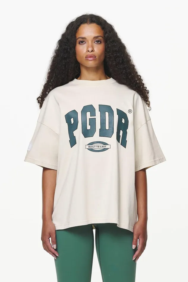Women Pegador Tees Keats Heavy Oversized Tee Vintage Washed Bone White