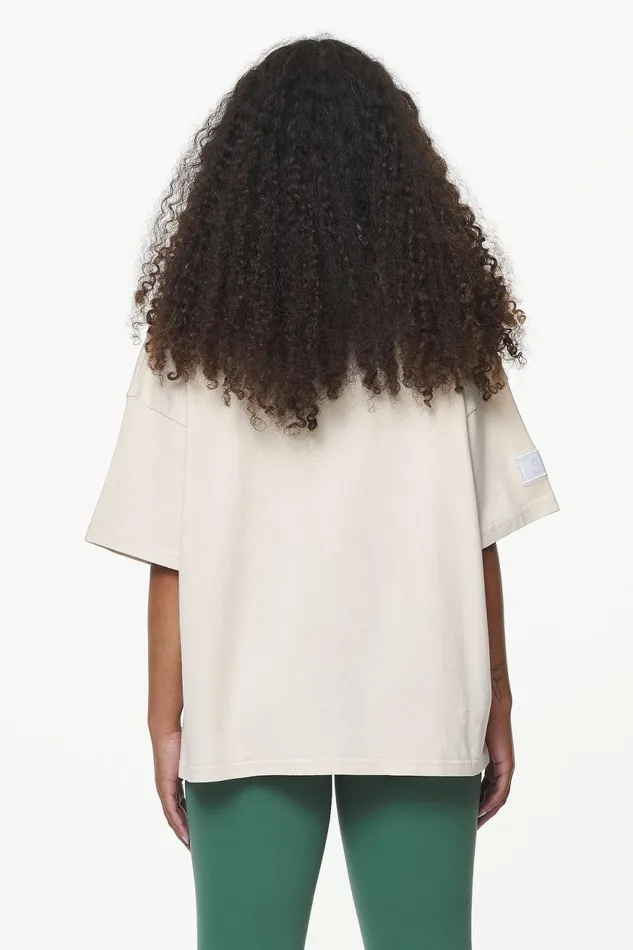 Women Pegador Tees Keats Heavy Oversized Tee Vintage Washed Bone White Women Pegador Tees Keats Heavy Oversized Tee Vintage Washed Bone White