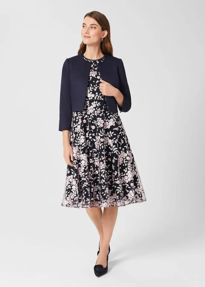 Women Petite Elize Jacket Midnight Navy Hobbs Coats and Jackets
