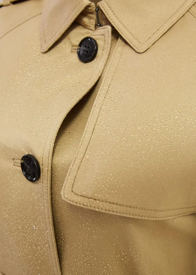 Women Petite Hallie Shower Resistant Trench Coat Fawn Beige Hobbs Coats and Jackets