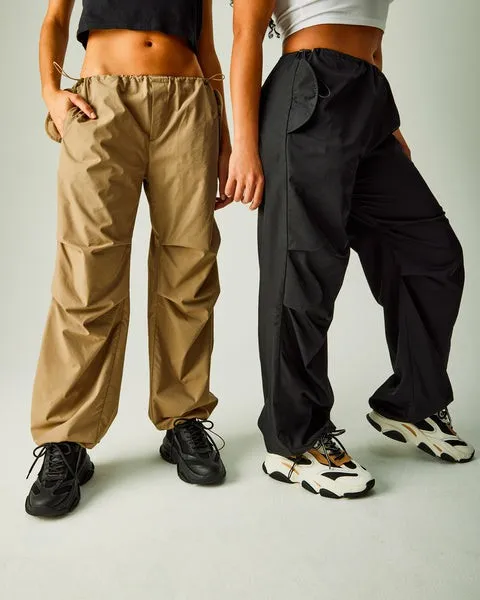 Women PIA PARACHUTE PANT BLACK Black Steve Madden Bottoms Women PIA PARACHUTE PANT BLACK Black Steve Madden Bottoms