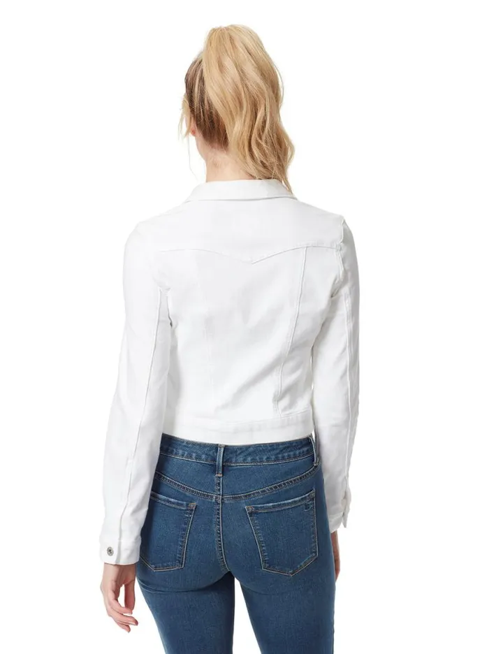 Women Pixie Jacket In White Jessica Simpson Denim