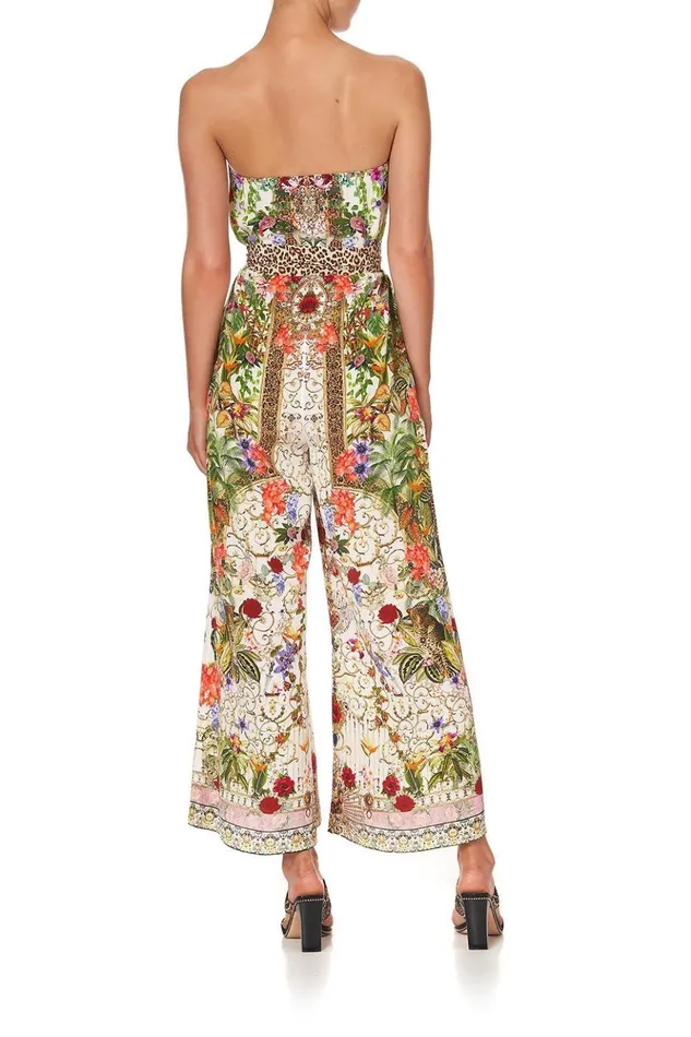 Women Playsuits and Jumpsuits Camilla Tie Waist Strapless Jumpsuit Fair Verona
