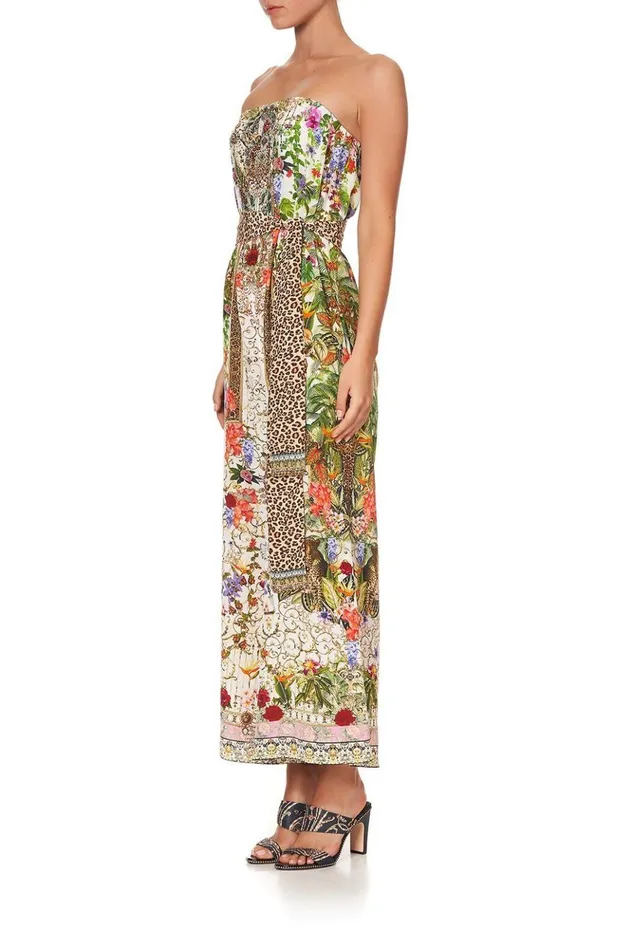 Women Playsuits and Jumpsuits Camilla Tie Waist Strapless Jumpsuit Fair Verona
