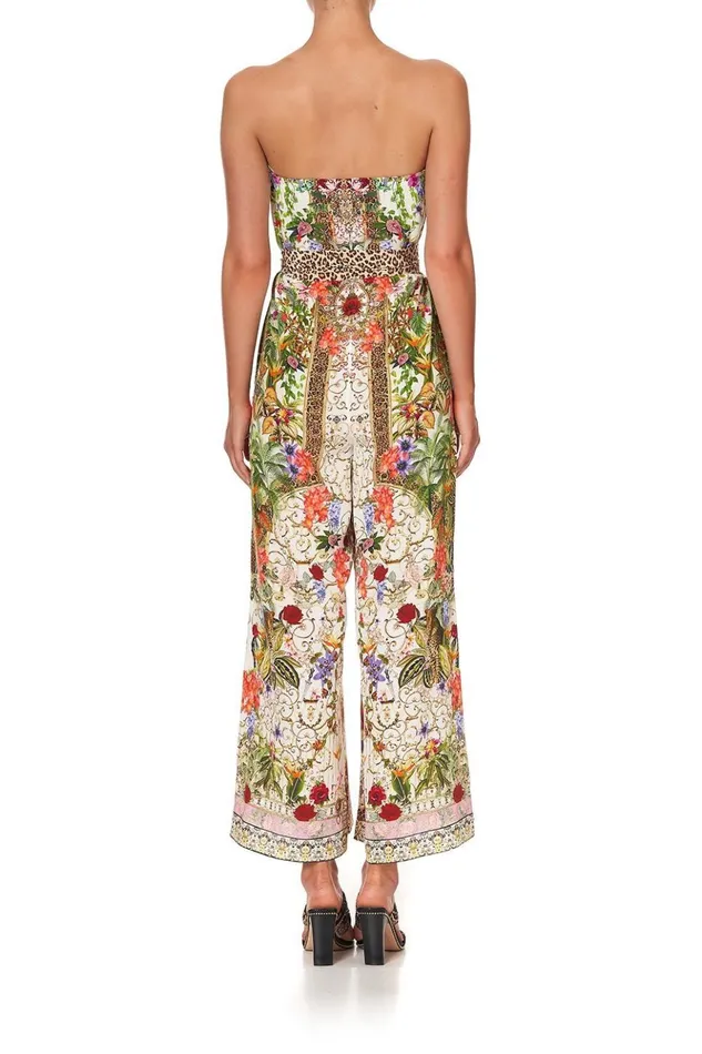 Women Playsuits and Jumpsuits Camilla Tie Waist Strapless Jumpsuit Fair Verona