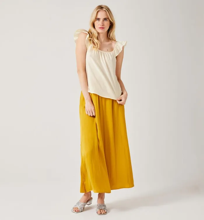 Women Plumetis Cotton Top 8211 Ecru Promod Tops