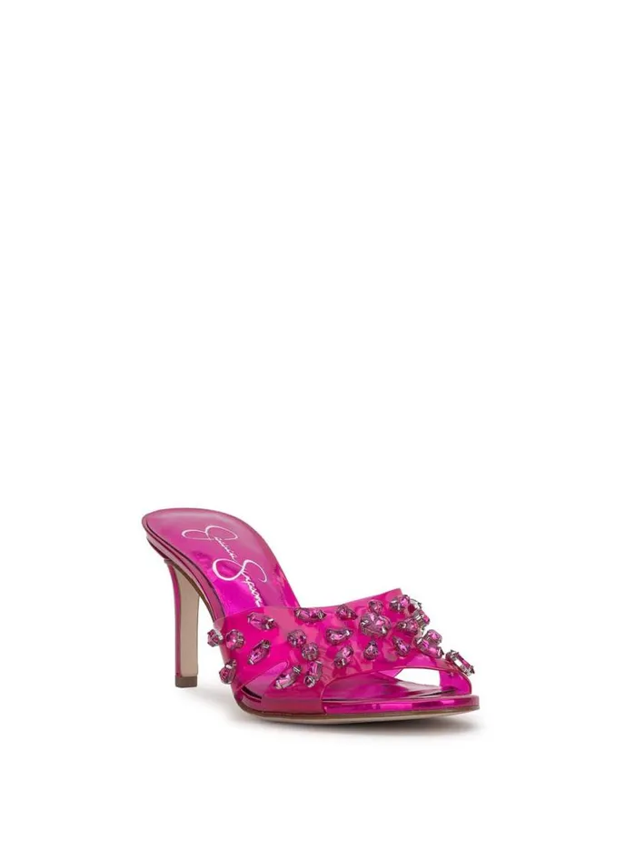 Women Primana Lucite Mule In Pink Jessica Simpson Sandals