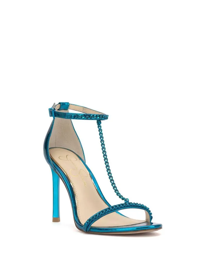 Women Qiven High Heel In Blue Jessica Simpson Sandals