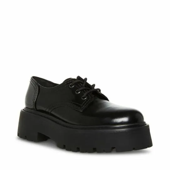 Women RAELYNN BLACK LEATHER Black Leather Steve Madden Loafers and Flats Women RAELYNN BLACK LEATHER Black Leather Steve Madden Loafers and Flats