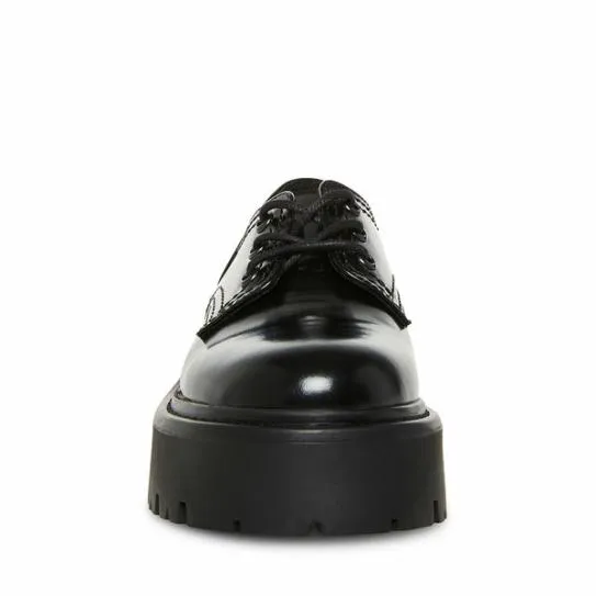 Women RAELYNN BLACK LEATHER Black Leather Steve Madden Loafers and Flats Women RAELYNN BLACK LEATHER Black Leather Steve Madden Loafers and Flats