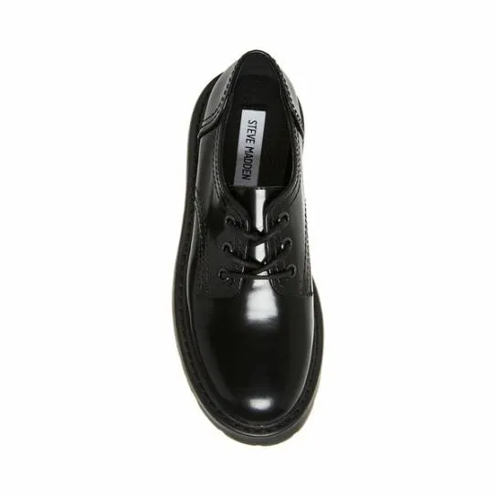 Women RAELYNN BLACK LEATHER Black Leather Steve Madden Loafers and Flats Women RAELYNN BLACK LEATHER Black Leather Steve Madden Loafers and Flats