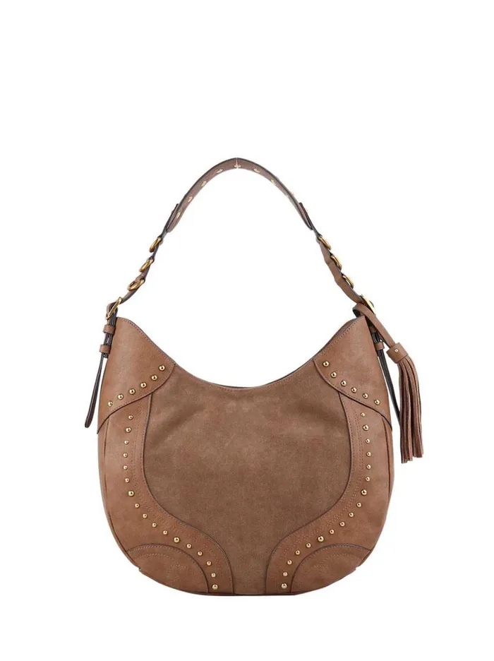 Women Raven Large Hobo In Almond Brown Jessica Simpson Crossbody