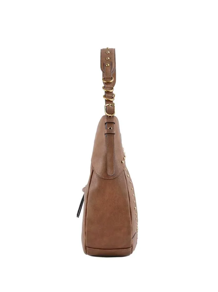 Women Raven Large Hobo In Almond Brown Jessica Simpson Crossbody