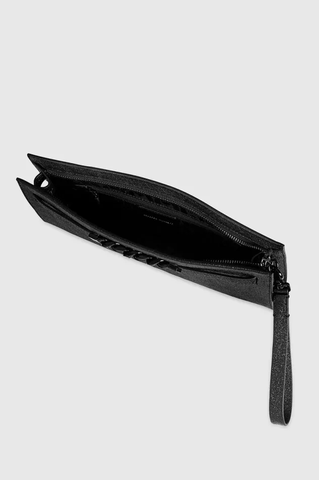 Women Rebecca Minkoff Clutches Curb Link Clutch Black Women Rebecca Minkoff Clutches Curb Link Clutch Black