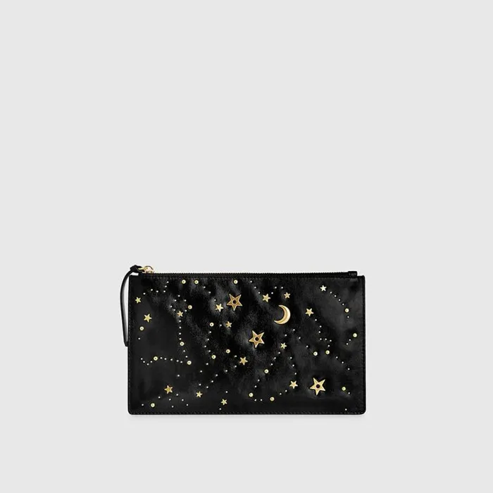 Women Rebecca Minkoff Clutches Large Celestial Studded Pouch Black Women Rebecca Minkoff Clutches Large Celestial Studded Pouch Black