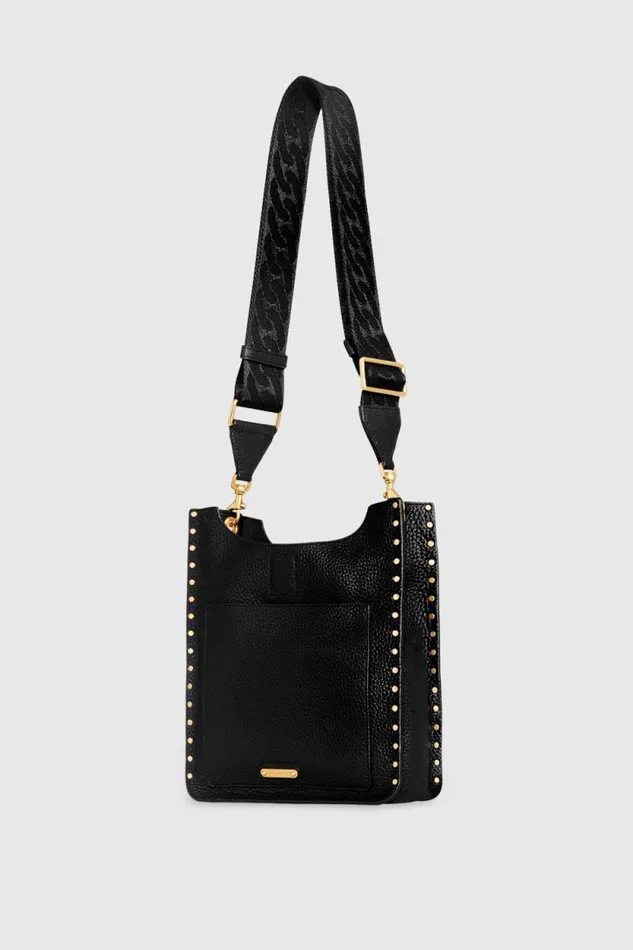 Women Rebecca Minkoff Crossbody Bags Darren Medium Feed Black Women Rebecca Minkoff Crossbody Bags Darren Medium Feed Black