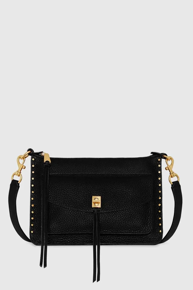 Women Rebecca Minkoff Crossbody Bags Darren Signature Shoulder Bag Black
