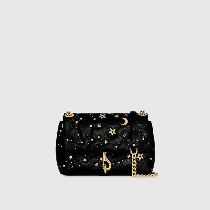 Women Rebecca Minkoff Crossbody Bags Edie Crossbody With Celestial Studs Blackmulti Women Rebecca Minkoff Crossbody Bags Edie Crossbody With Celestial Studs Blackmulti