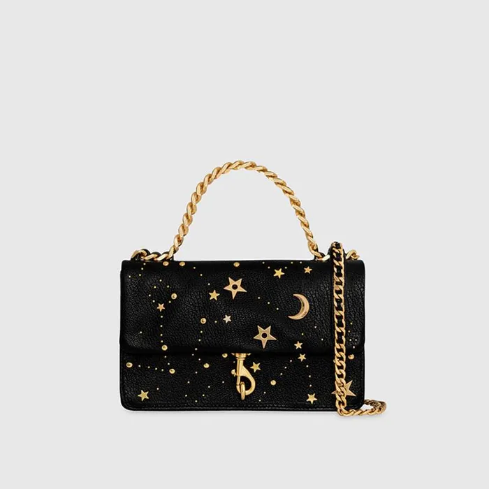 Women Rebecca Minkoff Crossbody Bags Edie Mini Crossbody On A Chain Black Celestial Women Rebecca Minkoff Crossbody Bags Edie Mini Crossbody On A Chain Black Celestial