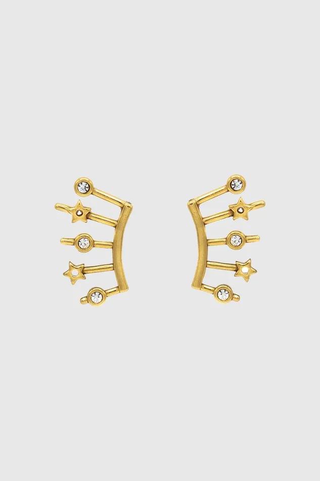 Women Rebecca Minkoff Jewelry Radial Ear Climber Shiny Gold
