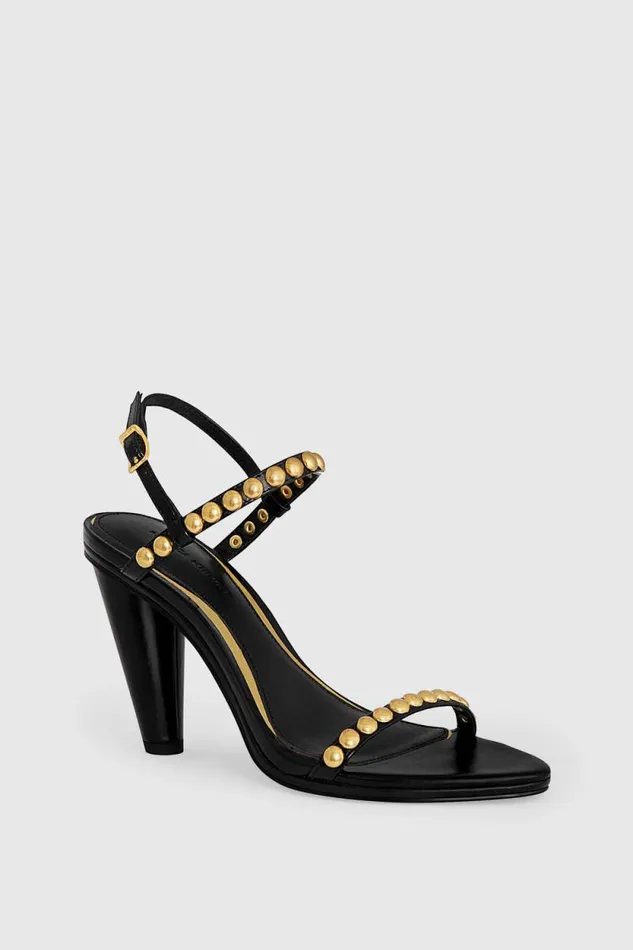 Women Rebecca Minkoff Shoes Darren Studded Sandal Black Women Rebecca Minkoff Shoes Darren Studded Sandal Black