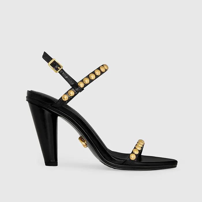 Women Rebecca Minkoff Shoes Darren Studded Sandal Black Women Rebecca Minkoff Shoes Darren Studded Sandal Black