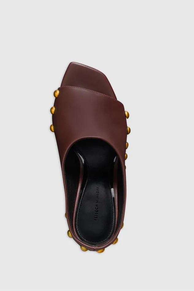 Women Rebecca Minkoff Shoes Milan Stud Mule Port Women Rebecca Minkoff Shoes Milan Stud Mule Port