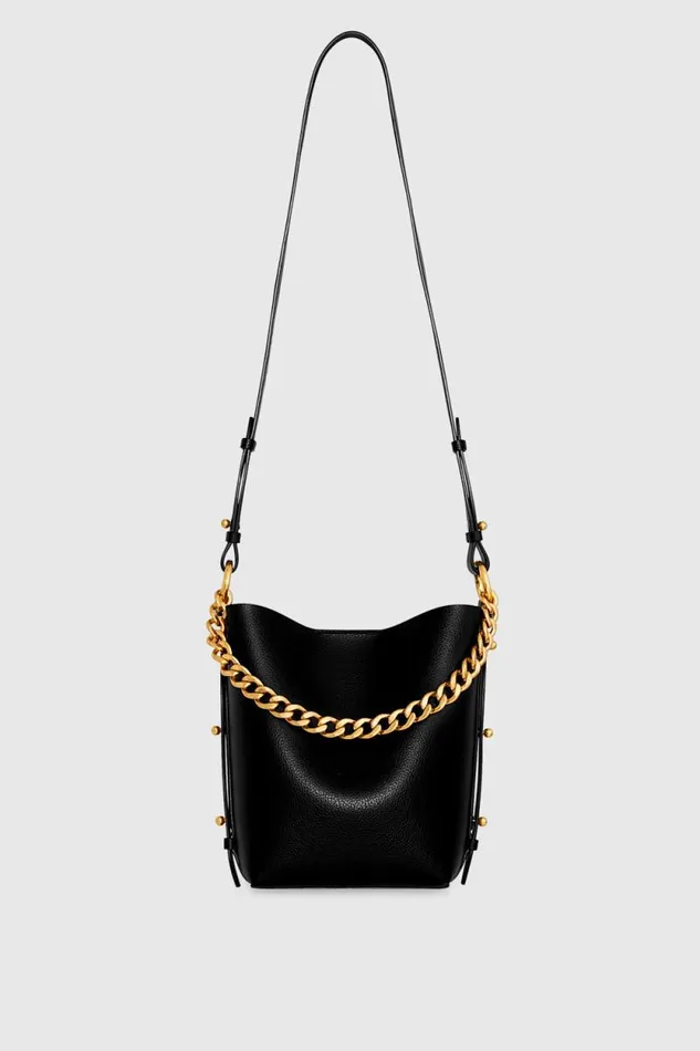 Women Rebecca Minkoff Shoulder Bags Kate Small Bucket Black