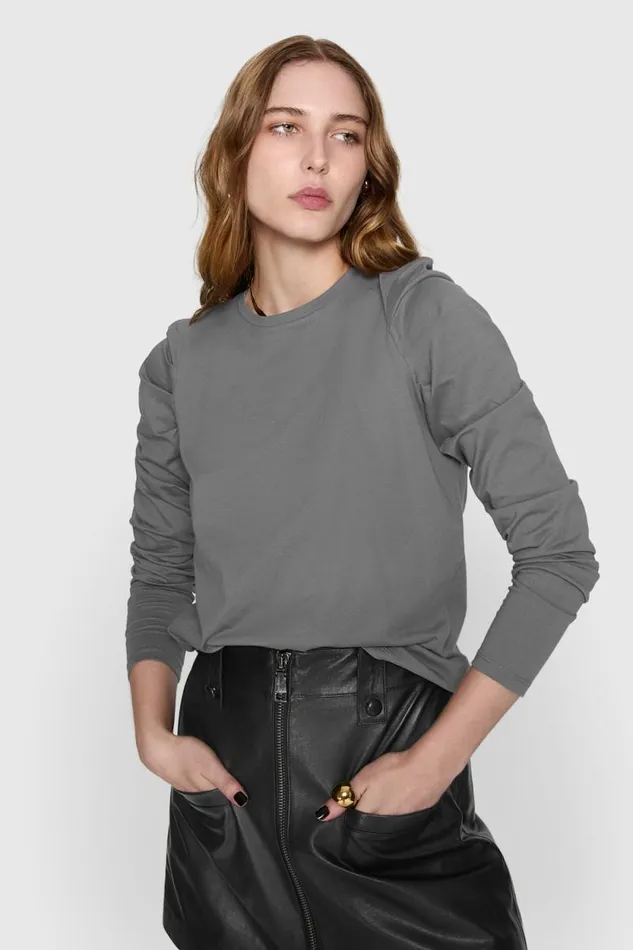 Women Rebecca Minkoff Tops Janine Long Sleeve Elephant
