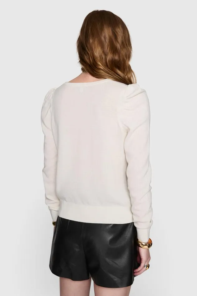 Women Rebecca Minkoff Tops Janine Sweater Winter White Women Rebecca Minkoff Tops Janine Sweater Winter White