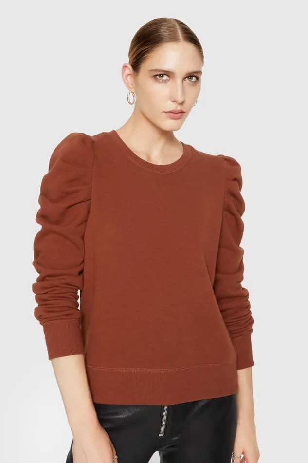 Women Rebecca Minkoff Tops Janine Sweatshirt Rocher Women Rebecca Minkoff Tops Janine Sweatshirt Rocher