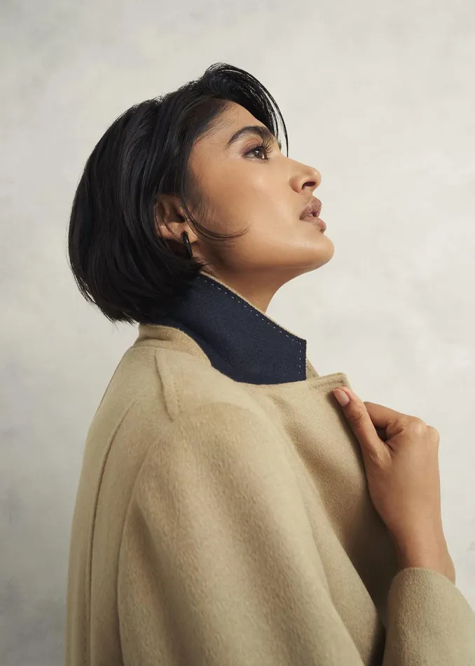 Women Richmond Wool Maxi Coat Camel Hobbs Coats and Jackets