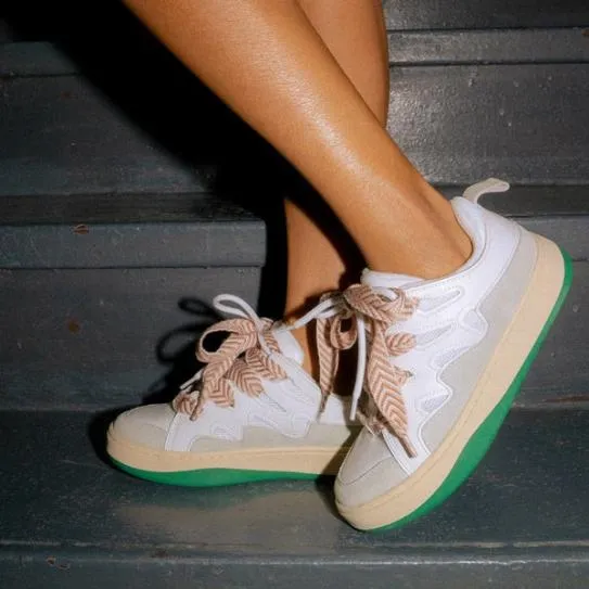 Women ROARING WHITEGREEN White Green Steve Madden Sneakers Women ROARING WHITEGREEN White Green Steve Madden Sneakers