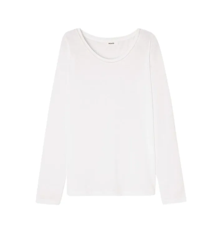 Women RoundNeck Top 8211 Ecru Promod Tops Women RoundNeck Top 8211 Ecru Promod Tops