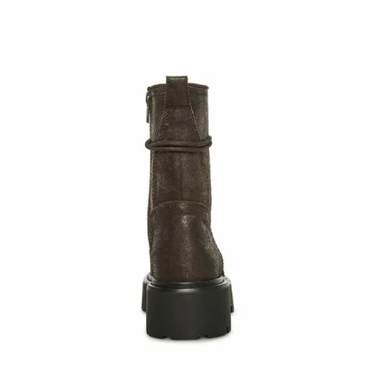 Women ROWEN BROWN LEATHER Brown Leather Steve Madden Boots and Booties Women ROWEN BROWN LEATHER Brown Leather Steve Madden Boots and Booties