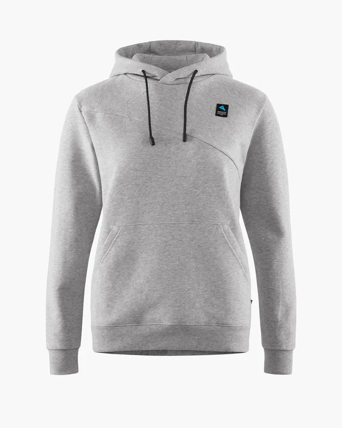 Women Runa Maker Hoodie WoHooded Sweater Grey Melange Klttermusen Fleeces and Sweaters