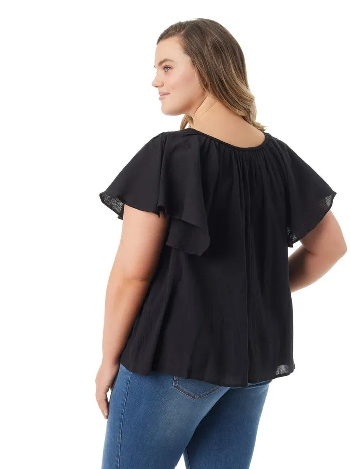Women Serenity Top In Anthracite Jessica Simpson Tops and Tees