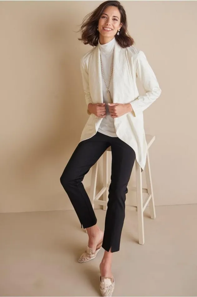 Women Shape Drape Faux Suede Jacket Saddle Soft Surroundings Toppers Women Shape Drape Faux Suede Jacket Saddle Soft Surroundings Toppers