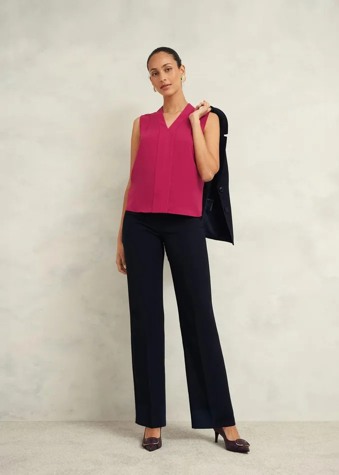 Women Shelley Blouse Cranberry Pink Hobbs Tops