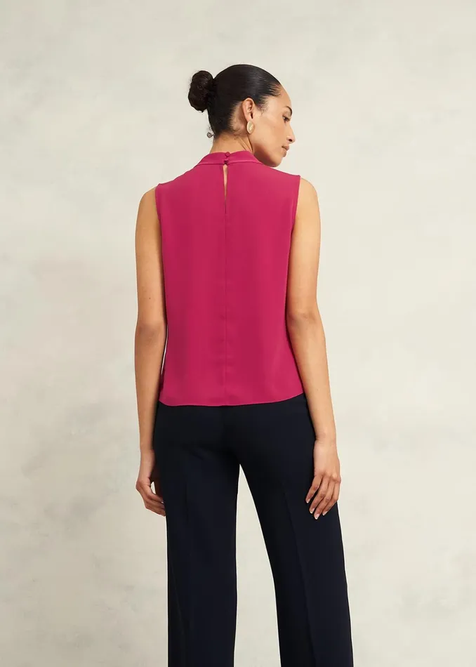 Women Shelley Blouse Cranberry Pink Hobbs Tops