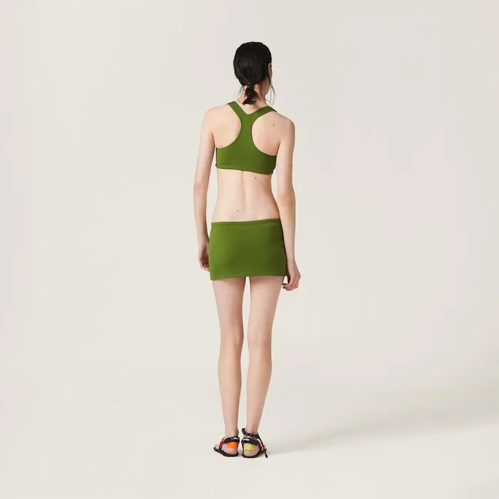 Women Shirts And Tops Miu Miu Nylon Top Pistachio Green Women Shirts And Tops Miu Miu Nylon Top Pistachio Green